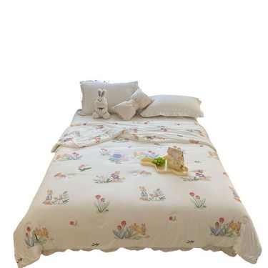 knitted Cotton Summer Cooler Cartoon Children's Soft Bean Fiber Spring, Autumn And Winter Thick Warm Blanket Core_voghion.com