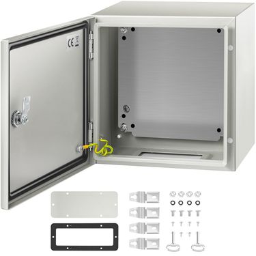 VEVOR NEMA Steel Enclosure, 12 x 12 x 8'' NEMA 4X Steel Electrical Box, IP66 Waterproof & Dustproof, Outdoor/Indoor Electrical Junction Box, with Moun_voghion.com