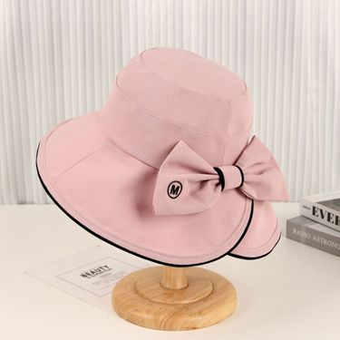 New Summer Bucket Sunscreen Sunshade Brim Sun Hat Versatile Bow UV_voghion.com