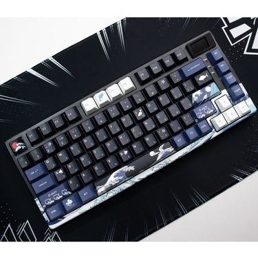 Womier Black Coral Sea Single Mode Mechanical Keyboard Russian Root Keycaps Hot Selling Cross-Border_voghion.com