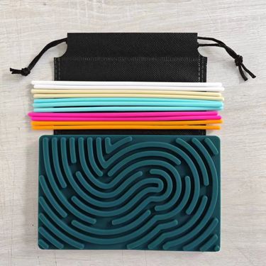 Stress Relief Toys Sensory Activity Board Children's Silicone Decompression And Educational Sensory Activity Board_voghion.com