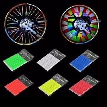 Outdoor Color Bicycle Wheel Reflective Spokes Bicycle Reflective Hot Wheel Steel Wire Strip ABS Plastic Reflective Card Strip_voghion.com