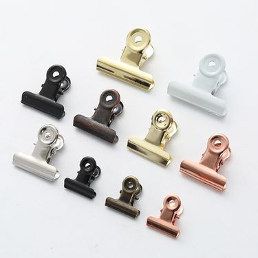 Factory spot stationery metal clip rose gold clip office documents bill clip stationery book clip mountain-shaped book clip_voghion.com
