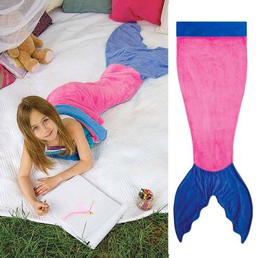 Shark Mermaid Cartoon Sleeping Bag Kick-proof Children's Sleeping Bag Flannel Air-conditioning Bean Adult Sleeping Bag Spot_voghion.com