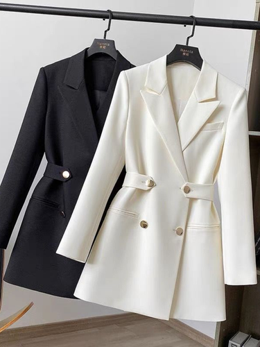 2023 Suit Coat Woen's Spring Autun New Fashion White Blouse Blazers for Woen Chic and Elegant Woan Jacket Casual_voghion.com