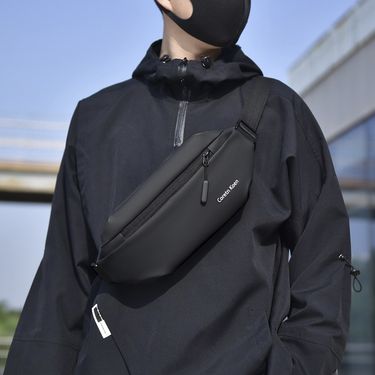 Chest bag crossbody bag men's small bag tide ins versatile cell phone waist bag small capacity niche design sense shoulder bag tide brand_voghion.com