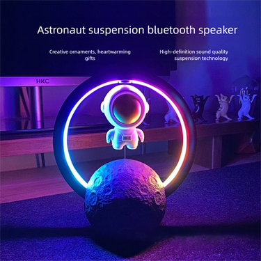 Astronaut Magnetic Levitation Bluetooth Speaker Cool Night Light Birthday Gift For Men Surprise Creative High-Quality_voghion.com