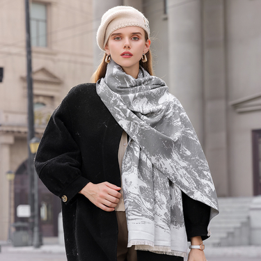 Scarf Female Winter Hot Item 2024 New Cashmere Student Warm Scarf Fashionable Versatile Shawl Outer Outfit_voghion.com