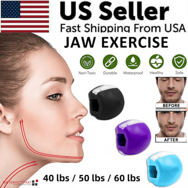 3PCS Jawline Exerciser Mouth Exercise Fitness Ball Neck Face Jaw Trainer Toning_voghion.com