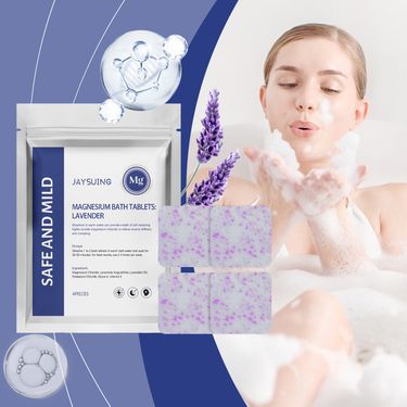 Lavender Essential Oil Magnesium Bath Tablets, Moisturizing and Moisturizing, Cleansing Body Skin, Refreshing and Fragrant_voghion.com