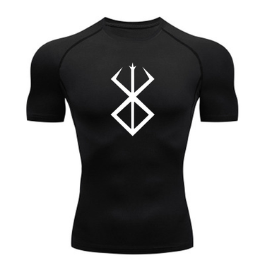 Man's Clothing Sports Tight Quick Drying Fitness Wear Short Sleeve Running High Elastic Moisture Absorption Compression T-shirt For Men_voghion.com