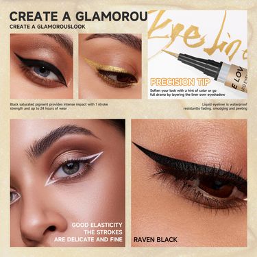 SHELOVES Liquid Color Brown Ultra-fine Quick-drying Long-lasting Waterproof Non-smudging Eyeliner Pen_voghion.com
