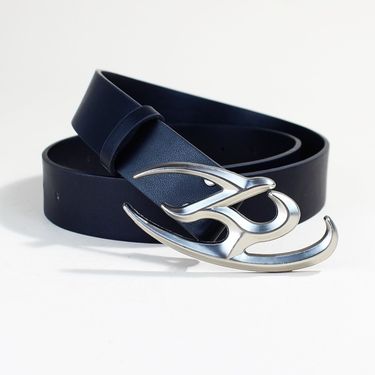 Vintage R-Buckle Belt For Women - Minimalist Chic Waist Strap | Retro High-Quality Leather Strap For Jeans & Pants (Adjustable 26-36 Inch)_voghion.com