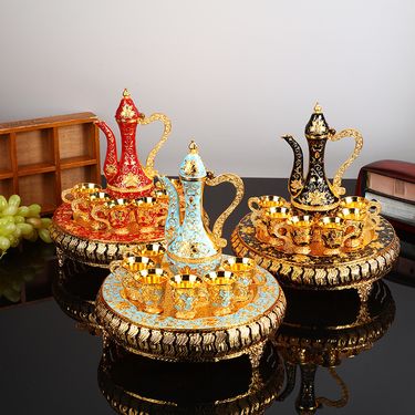 Home Furniture high grade metal wine set star hotel desktop ornaments creative business gifts red wine dispensing cup_ecoleips.com