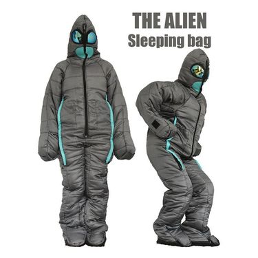 【 Full Hand Design 】 Alien Walkable Humanoid Mummy Warm Camping Sleeping Bag Hospital Companion Special_voghion.com