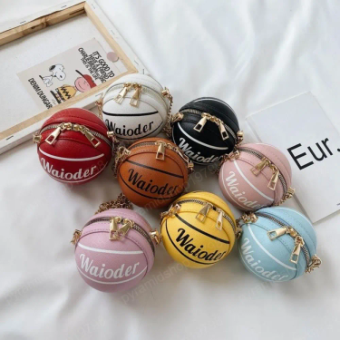 New purse Basketball Fashion Childrens Bags Chain Kids Shoulder Girls Messenger Bag Purse_voghion.com
