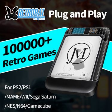 2TB External Hard Drive Game Console With 100000+ Retro Games PS2/PS1/Wii/PSP/N64/MAME/DC/SS For WIN PC_voghion.com