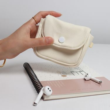 with Hidden Clasp, Clutch Small Pocket, Coin Purse, Lipstick Makeup Bag, Trendy Canvas Bag_voghion.com