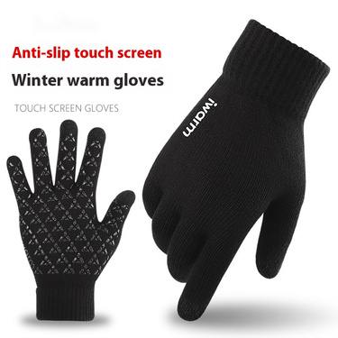 Men's And Women's Warm Touch Screen Knitted Gloves For Autumn And Winter Couple's Cold Resistant Gloves_voghion.com