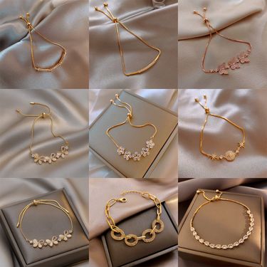 Hot selling versatile pearl female Instagram style, niche, high-end feel, titanium steel couple bracelet, and bracelet_voghion.com