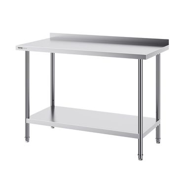 VEVOR 24 X 48 X 36 Inch Stainless Steel Work Table, Commercial Food Prep Worktable Heavy Duty Prep Worktable, Metal Work Table With Adjustable Height For Restaurant, Home And Hotel_voghion.com
