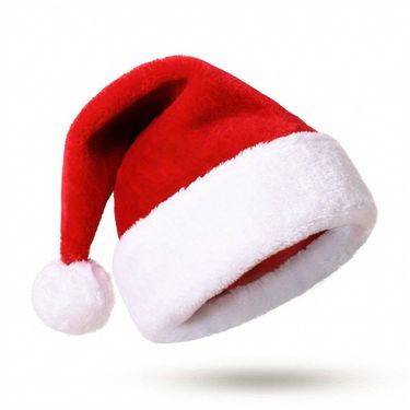 Christmas decoration Santa hat Furry hat Santa hat Christmas gift_voghion.com