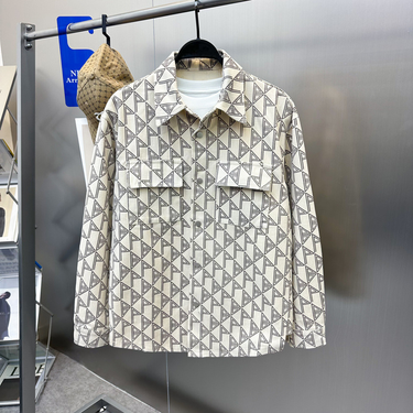 Men's Clothing Spring New Full Print Jacket European Station Casual Loose Workwear Fashion Shirt Jacket B1CHD4262_voghion.com
