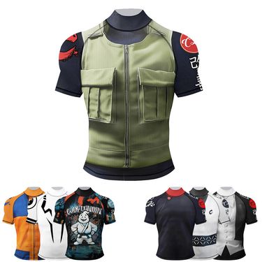 Men's Clothing Casual Sports Short Sleeved Sweat Wicking Quick Drying Summer And Autumn Trend High Elastic High Neck Short Sleeved_voghion.com