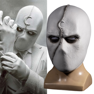 Jinleiou Add Ambient Face Cover High Simulation Emulsion LED Light Moon Knight Face Headgear Souvenir Supplies_voghion.com