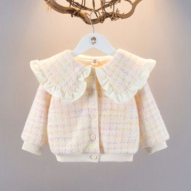 kid's clothing Children's small winter coat for girls new girl baby long-sleeved top baby autumn outing clothes_voghion.com