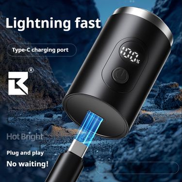 Titanium Shaver - 6D Floating Rotary Blades, Ultra-Quiet 34dB, 60min Runtime, IPX7 Waterproof, USB-C Charging, Travel-Friendly Beard & Body Groomer_voghion.com