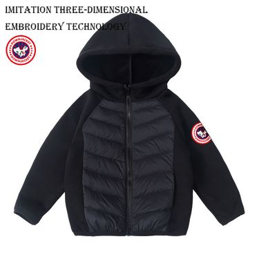 Kids' 3D China Map Print Hooded Down Jacket, Cross-Border Warm Winter Coat With Fleece Lining, Thickened Parka For Boys And Girls_voghion.com