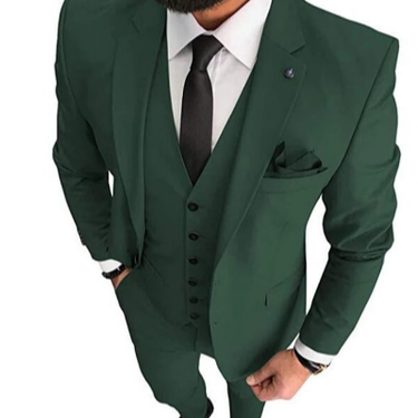 Men's Suit Jacket Business Casual suit Men's three-piece groomsman suit_voghion.com