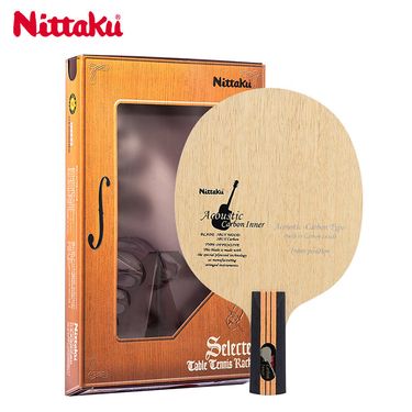 NC-0192 Nittaku Built-in Carbon Guitar Table Tennis Straight CS Non-Finished Blade_voghion.com