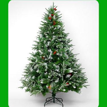 Arbre de Noël transfrontalier nouveau PE mince neige verte simulation décoration de Noël boule de Noël arbre suspendu_voghion.com