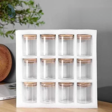 Glass Moisture-proof With Lid, Transparent Glass Ornamental Doll Figurine Storage, Blind Box, Kitchen Storage Jar_voghion.com