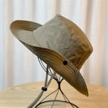 Seasonal Solid Color Quick Drying Fisherman Hat UV Resistant Sunshade Hat Men's and Women's Outdoor Thin Western Cowboy Mountaineering Hat_voghion.com