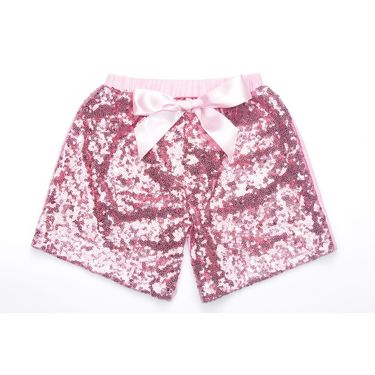 Mother & Kids Girls bow sequin shorts summer children girls double-sided sequin shorts comfortable and non-abrasive European and American trendy style_voghion.com