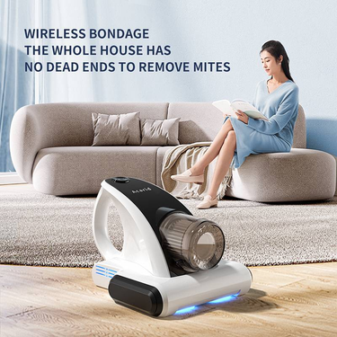 Household Handheld Wireless Vacuum Cleaner And Mite Remover Bedroom Bedding Cleaning Supplies Strong Suction Purple Light Bacteria_voghion.com
