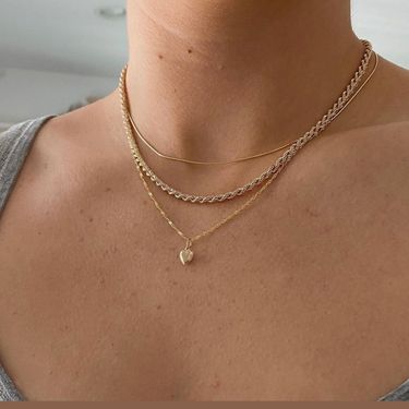 Bohemian Ethnic Retro Women Necklace Fashion Double-layer Collarbone Chain, Snake Pendant, Necklace, Female New Product Stacked Collar Choker._voghion.com