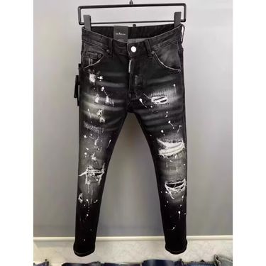 Men's Clothing 2024 Retro New High Street Casual Jeans Design Trend Slim Fit Trousers_voghion.com