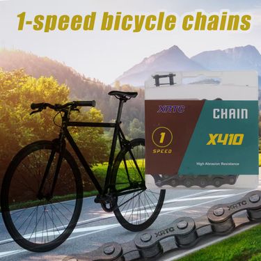 Bicycle Chain XRTC, Brown Box Packaging. Suitable For 1-speed Bicycles; Consists Of 104 Links. Universal Parts._voghion.com