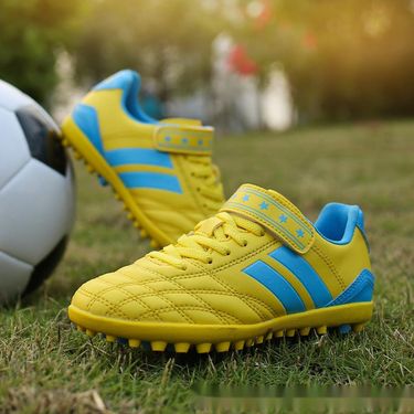 Children's Football Velcro Free Lace-up Kids Boys Girls Anti-Slip Sports Shoes_voghion.com