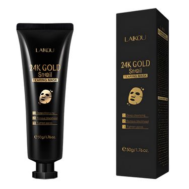 Treatments & Masks Gold Foil Snail Tear Off Mask 50g Color Box Cleans Pores Fda Skin Care Products Supply Close Pores_voghion.com