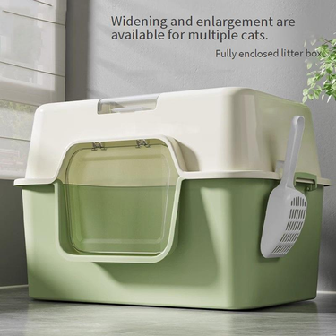 Cat Litter Boxes Closed Cat Litter Box Large Cat Toilet Odor Proof Splash Sand Uv Proof Super Large Cat Toilet_voghion.com