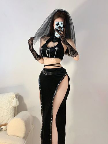 Cosplay dress nun uniform pure sexy night party China-Chic cheongsam suit nurse cos_voghion.com