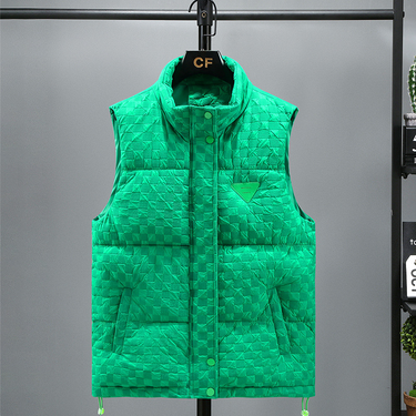 Fashionable cotton vest for men in autumn and winter, thickened and warm cotton stand up collar couple vest, cotton waistcoat vest for women_voghion.com