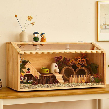 Rutin Chicken Cage Chicken Hamster Feeding Box Landscape Brooding Incubator Villa Household Luding Chicken Pet Supplies Cage_voghion.com