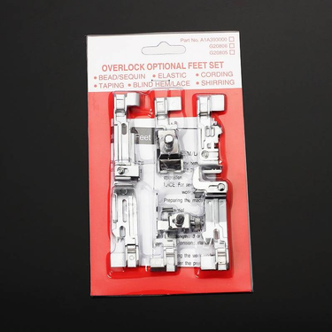 Accessories for overlock stitching machines Presser Feet for Singer 968 Overlock presser foot set of 6_voghion.com