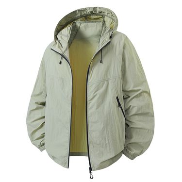 "Men's Lightweight Sun Protection Jacket - Windproof, Waterproof & Breathable Hooded Windbreaker For Outdoor Activities (S-4XL, Multiple Colors)"_voghion.com